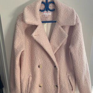 Joe Fresh X Jillian Harris Pink Coat Jacket Peacoat Pink L